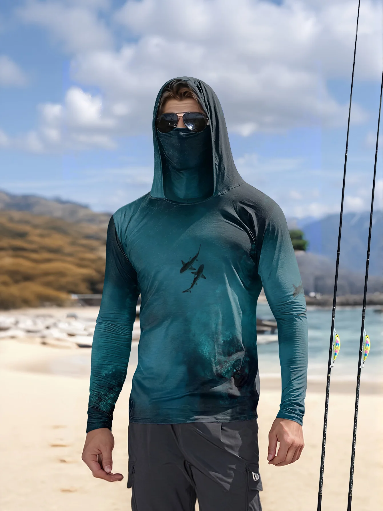 Outdoor Sports Leisure - Conjunto de Pesca para Hombre, Verano