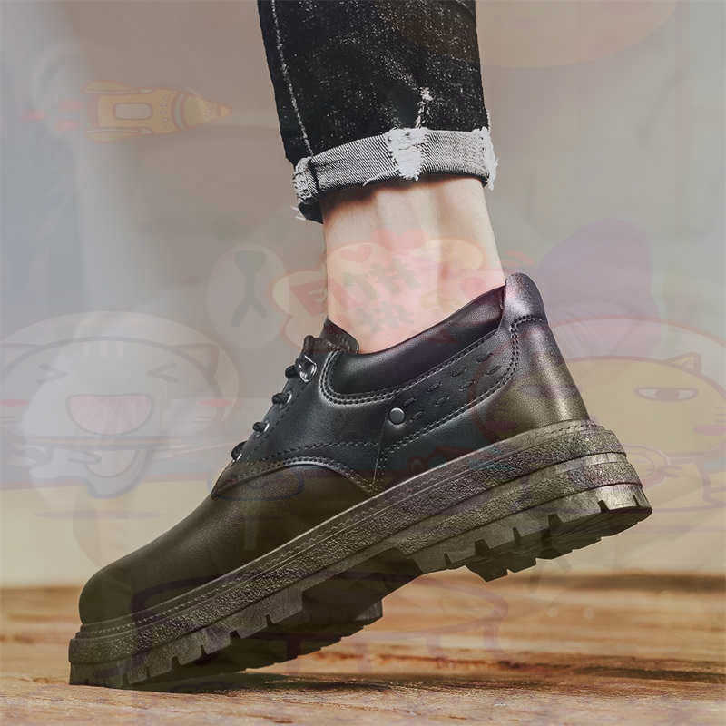 Outdoor Sports Center - Zapatillas deportivas de cuero Natural oscuro