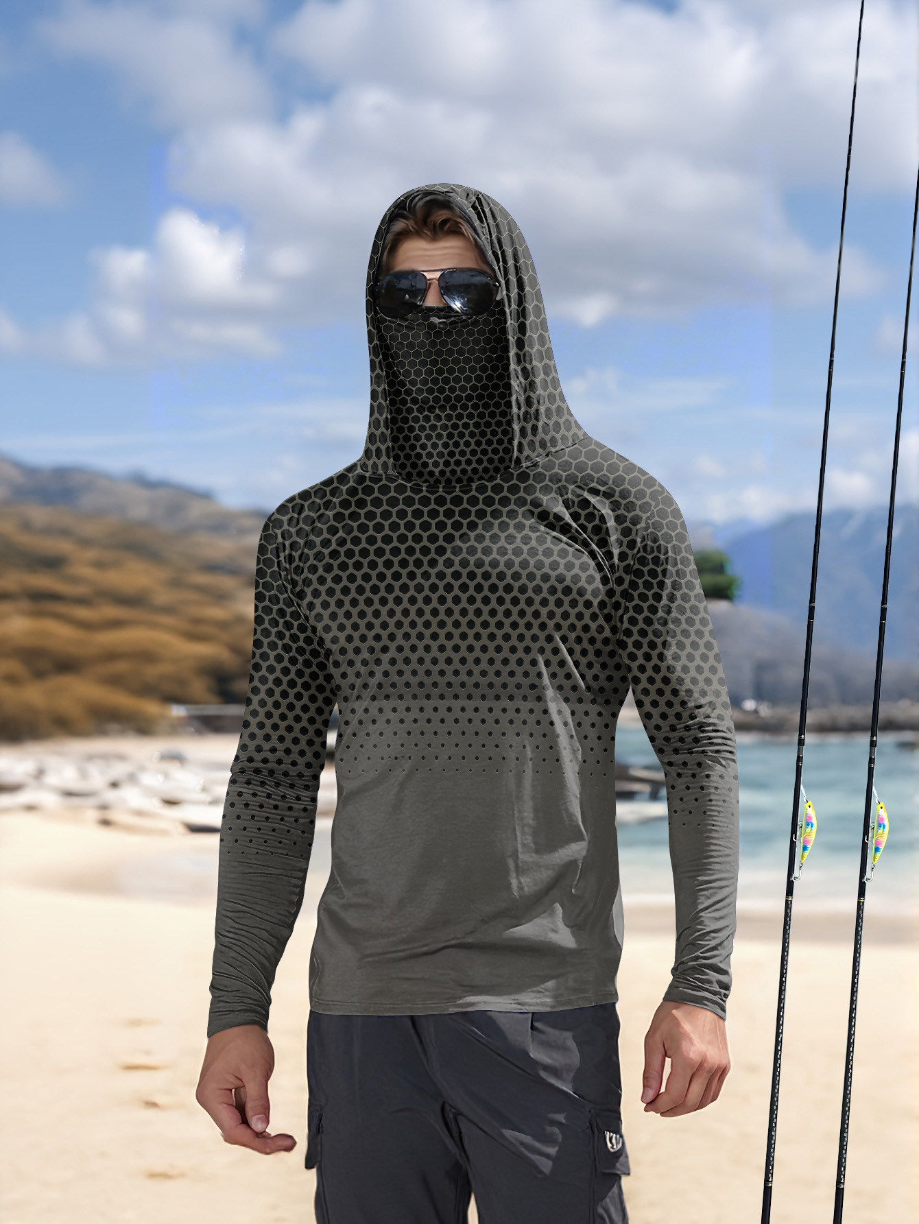 Outdoor Sports Leisure - Conjunto de Pesca para Hombre, Verano
