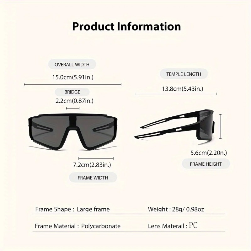 2 pares de gafas de sol de cic - Outdoor Sport Gear reseña y precio