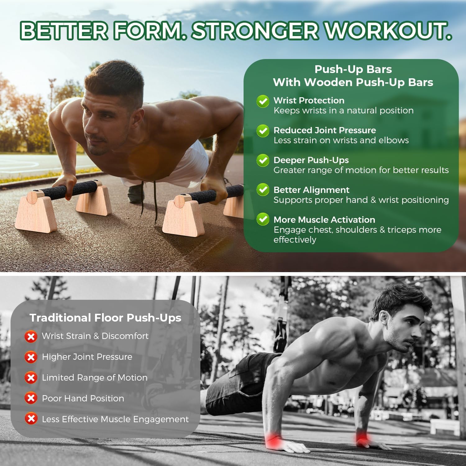 Barras de madera para flexione - Gymnastic Bar Home reseña y precio